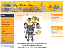 Tablet Screenshot of creativeparty.cz